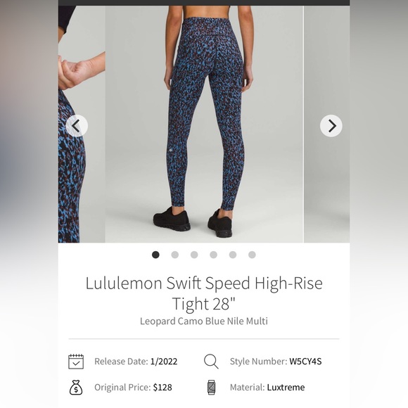 🍋Women’s Lululemon Swift Speed High-Rise Tight 28” size 4 🍋 - Picture 1 of 16